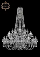 Люстра подвесная хрустальная 11.21.20+10+5.460.2d.h-170.Cr.Sp Bohemia Art Classic прозрачная на 35 ламп, основание хром в стиле классический Люстра подвесная хрустальная 11.21.20+10+5.460.2d.h-170.Cr.Sp Bohemia Art Classic прозрачная на 35 ламп, основание хром в стиле классический